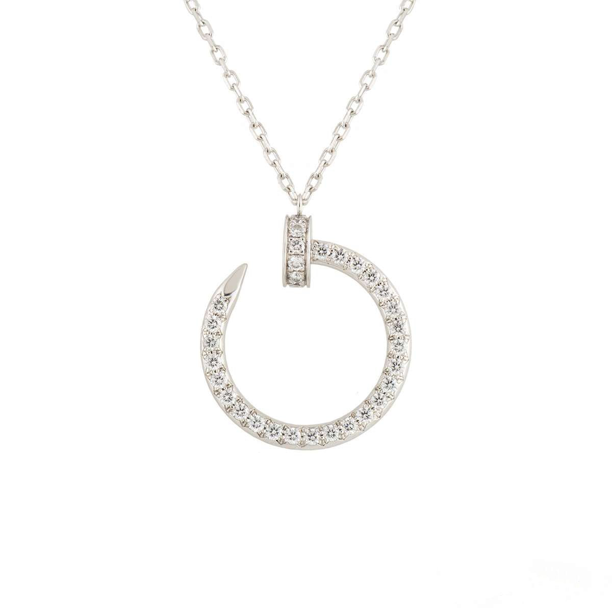 [CAT]JUSTE NECKLACE SILVER DIAMONDS