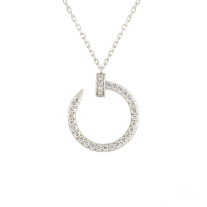 [CAT]JUSTE NECKLACE SILVER DIAMONDS