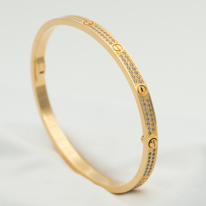 [CAT]LOVE BRACELET 3.65MM DIAMOND-PAVED