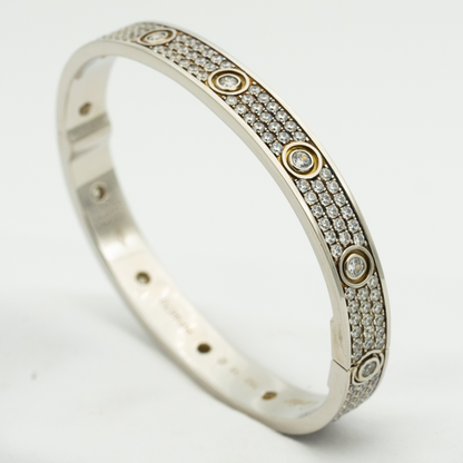 [CAT]LOVE BRACELET 6.1MM DIAMOND-PAVED 10 BIG DIAMONDS