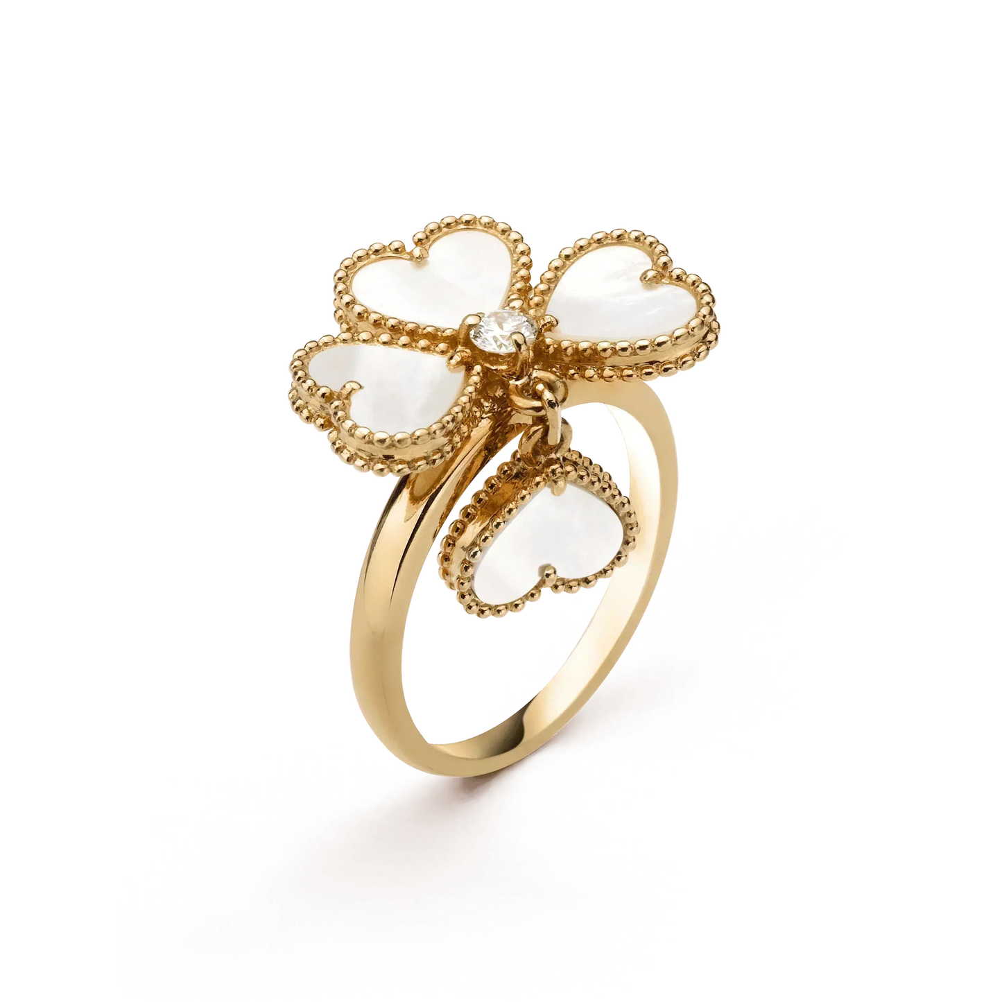 [VCA]SWEET CLOVER WHITE MOP RING