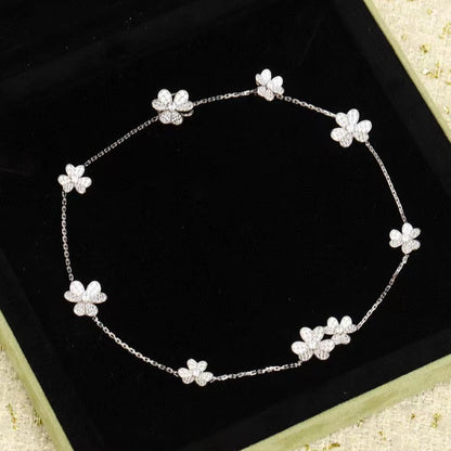 [VCA]FRIVOLE SILVER 9 FLOWERS NECKLACE