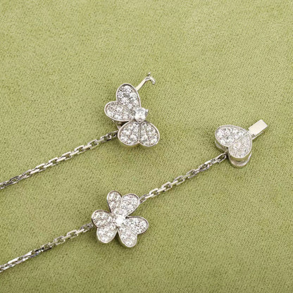 [VCA]FRIVOLE SILVER 9 FLOWERS NECKLACE