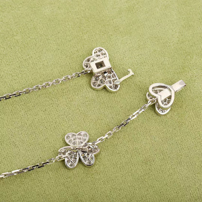 [VCA]FRIVOLE SILVER 9 FLOWERS NECKLACE