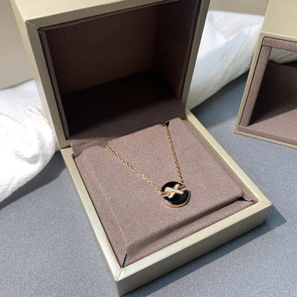 [Chau]JEUX DE PINK GOLD DIAMOND NECKLACE