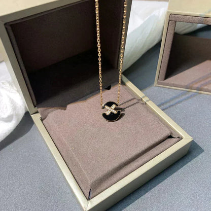 [Chau]JEUX DE ROSE GOLD DIAMOND NECKLACE