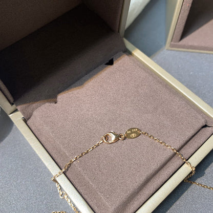 [Chau]JEUX DE PINK GOLD DIAMOND NECKLACE