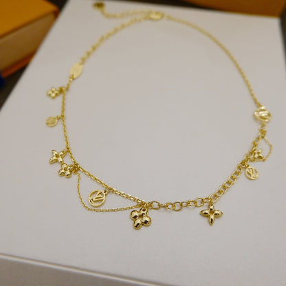 [VCA]BLOOMING SUPPLE NECKLACE BRASS