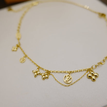 [VCA]BLOOMING SUPPLE NECKLACE BRASS