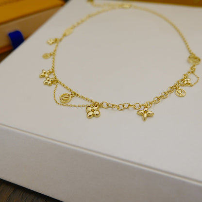 [VCA]BLOOMING SUPPLE NECKLACE BRASS