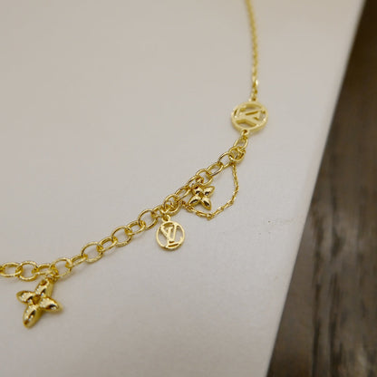 [VCA]BLOOMING SUPPLE NECKLACE BRASS