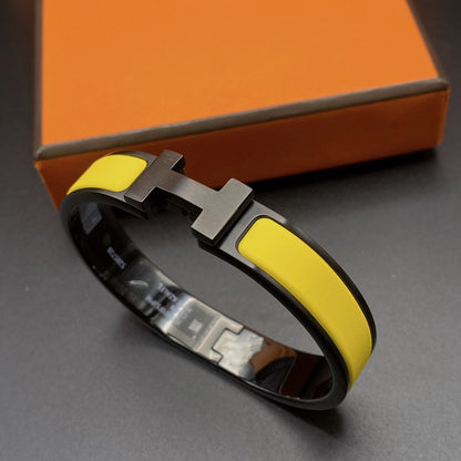 [Hmes]CLIC HM SO BLACK YELLOW BRACELET