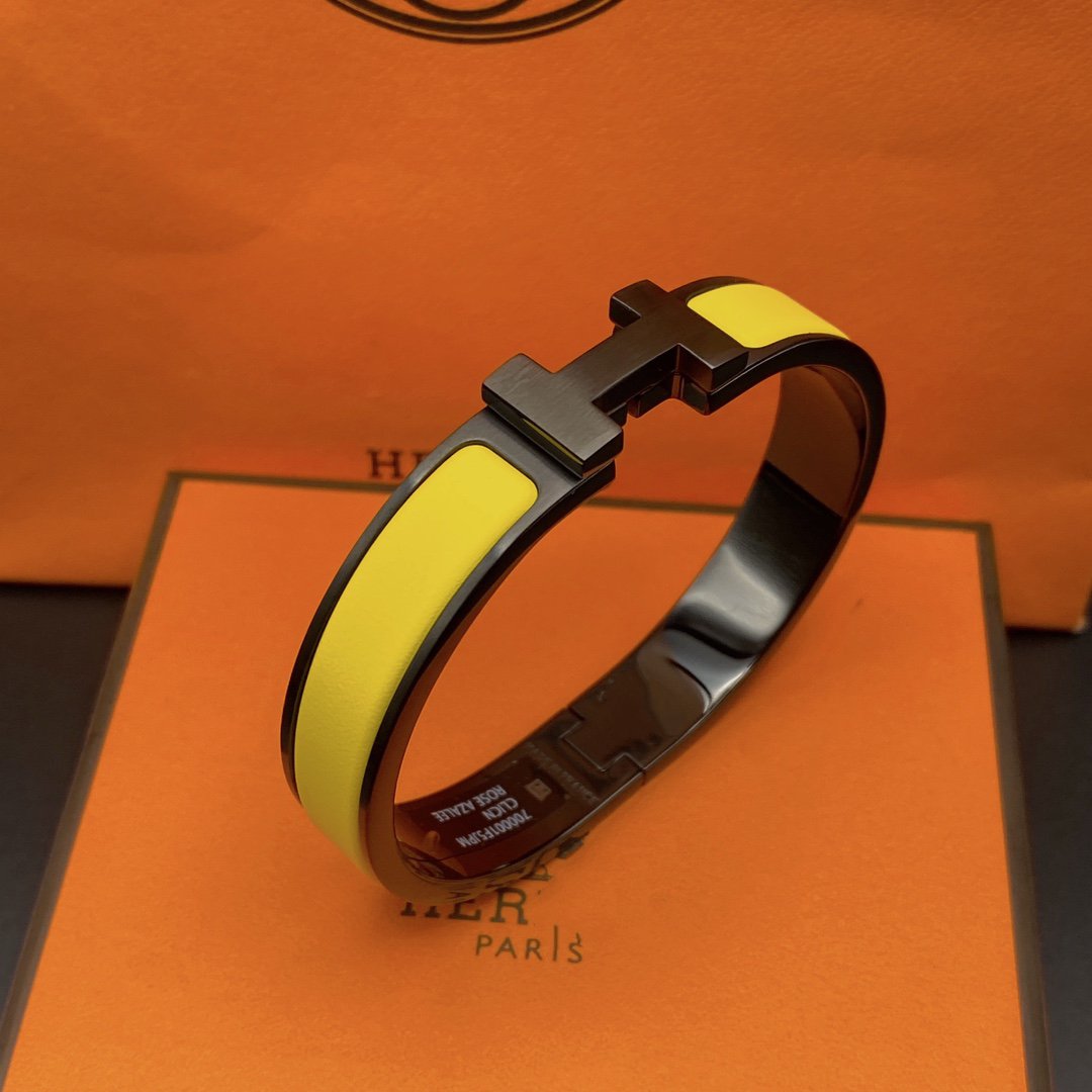 [Hmes]CLIC HM SO BLACK YELLOW BRACELET