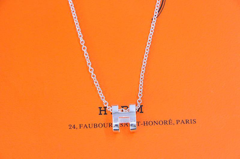 [Hmes]HM NECKLACE H LETTER OVAL SERIES