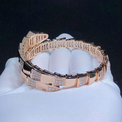 [Blar]SERPENTI WIDE BRACELET PINK GOLD DIAMOND