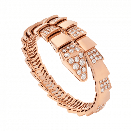 [Blar]SERPENTI WIDE BRACELET PINK GOLD DIAMOND