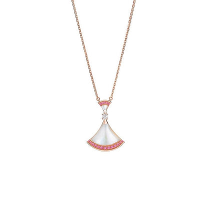 [Blar]TRAUM HALSKETTE MOP ROSA DIAMANT