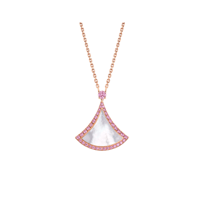 [Blar]DREAM NECKLACE MOP DIAMOND PINK