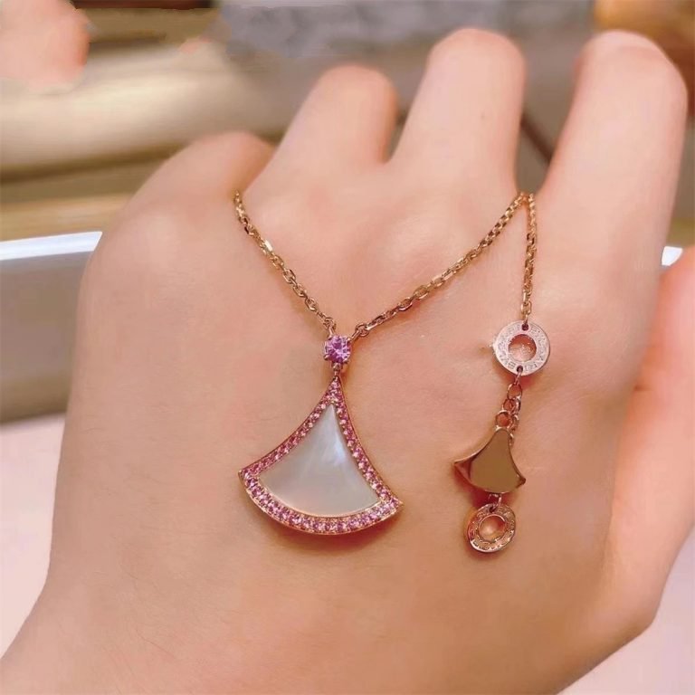 [Blar]DREAM NECKLACE MOP DIAMOND PINK