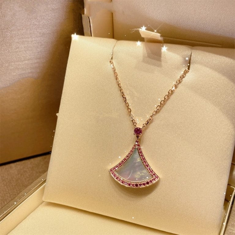 [Blar]DREAM NECKLACE MOP DIAMOND PINK