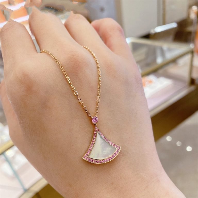 [Blar]DREAM NECKLACE MOP DIAMOND PINK