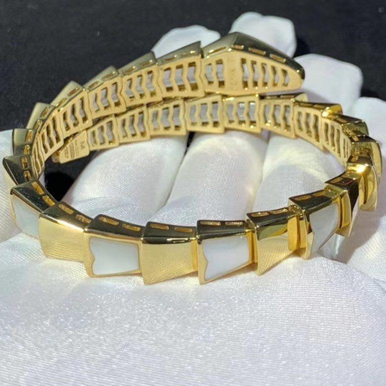 [Blar]SERPENTI BRACELET MOP GOLD