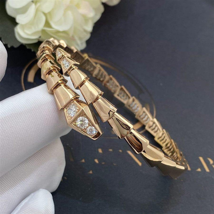 [Blar]SERPENTI BRACELET DIAMONDS PINK GOLD