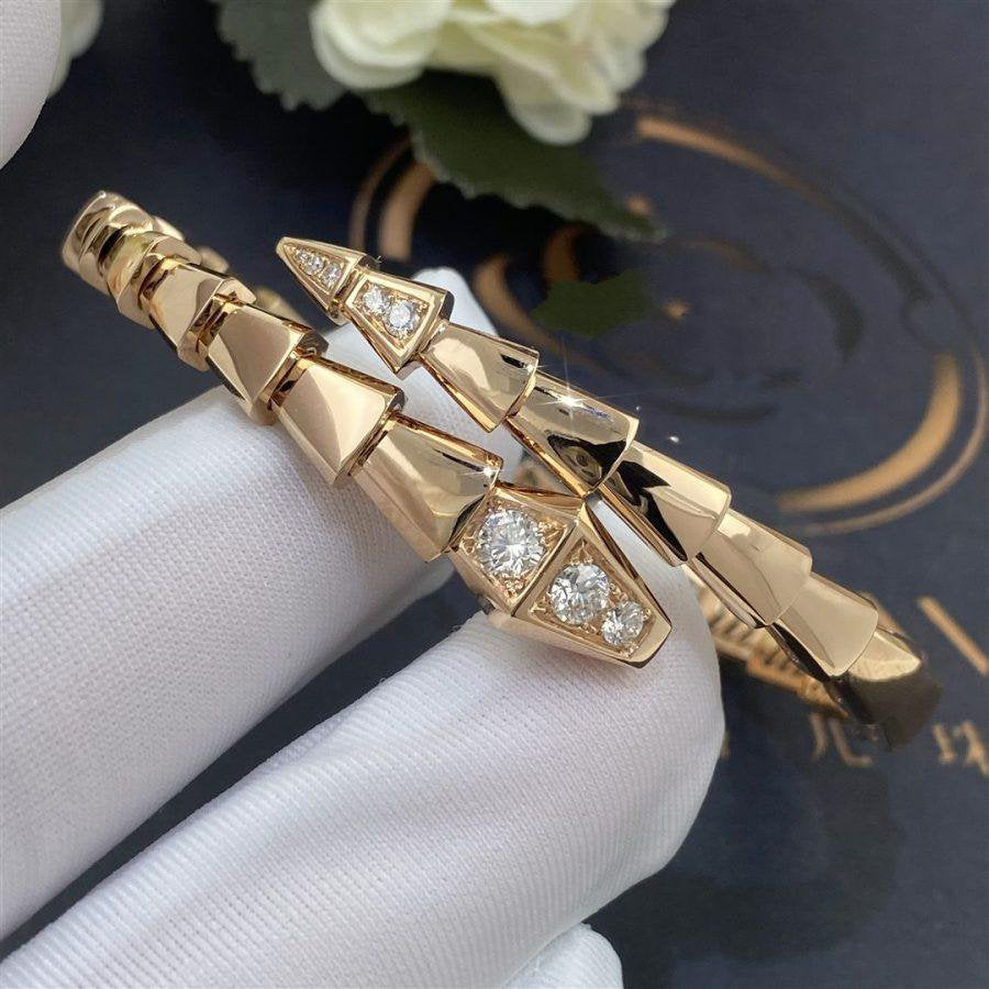 [Blar]SERPENTI BRACELET DIAMONDS PINK GOLD