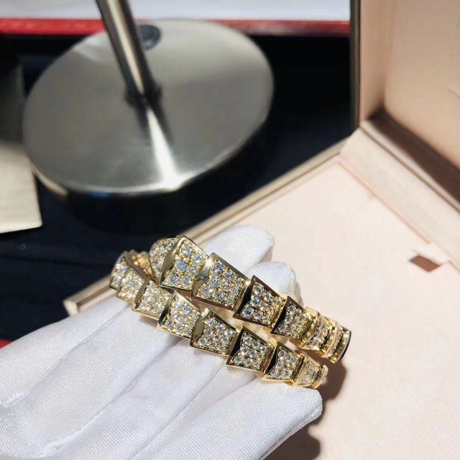 [Blar]SERPENTI BRACELET 8MM GOLD DIAMOND