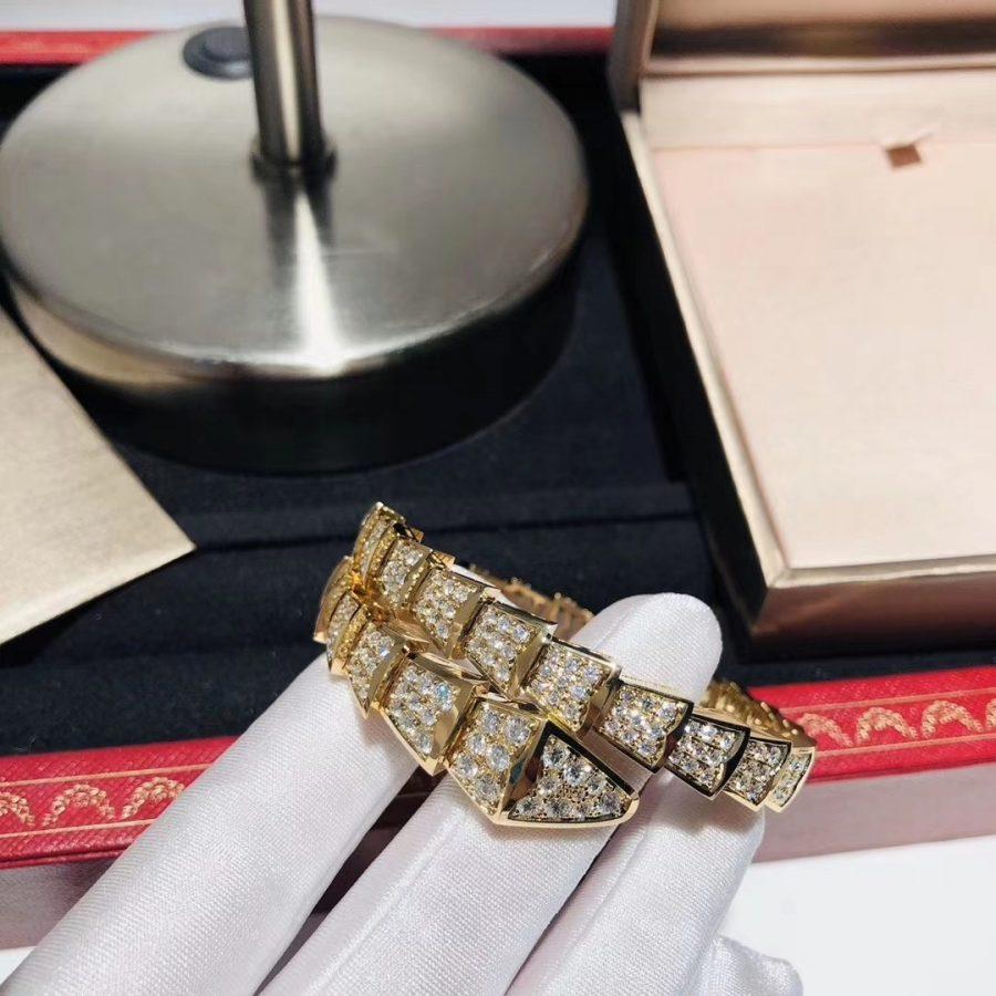 [Blar]SERPENTI BRACELET 8MM GOLD DIAMOND