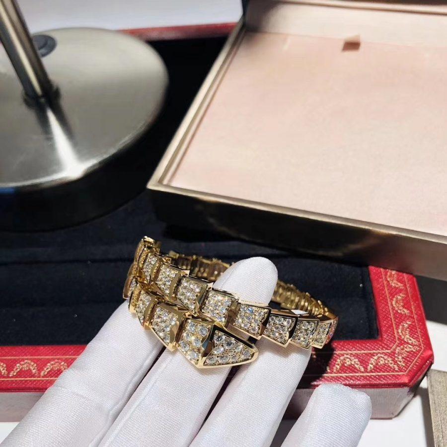 [Blar]SERPENTI BRACELET 8MM GOLD DIAMOND