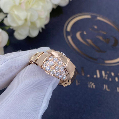 [Blar]SERPENTI RING PINK GOLD DIAMOND