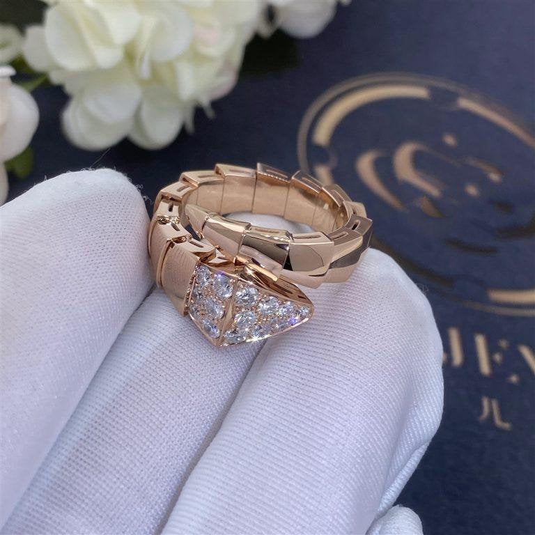 [Blar]SERPENTI RING PINK GOLD DIAMOND