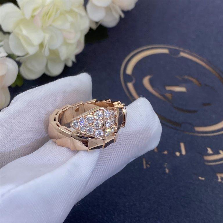 [Blar]SERPENTI RING PINK GOLD DIAMOND