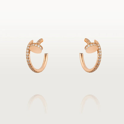 [CAT]JUSTE EARRINGS 12.75MM PINK GOLD DIAMOND