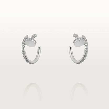 [CAT]JUSTE EARRINGS 12.75MM SILVER DIAMOND