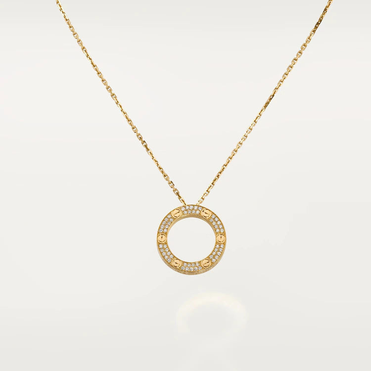 [CAT]LOVE NECKLACE ADJUSTABLE ROSE GOLD