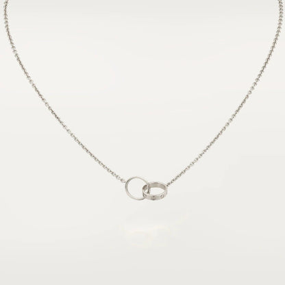 [CAT]LOVE NECKLACE PINK GOLD AND SILVER