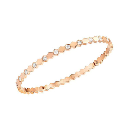 [Chau]BEE LOVE PINK GOLD DIAMOND BRACELET