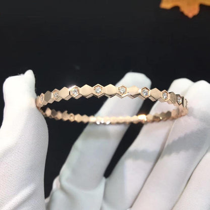 [Chau]BEE LOVE PINK GOLD DIAMOND BRACELET