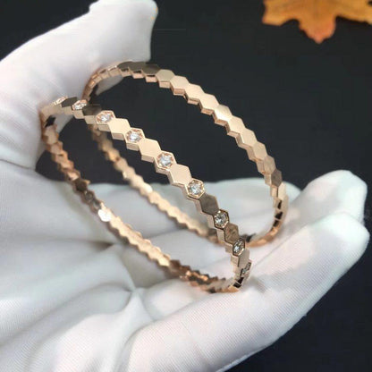 [Chau]BEE LOVE PINK GOLD DIAMOND BRACELET