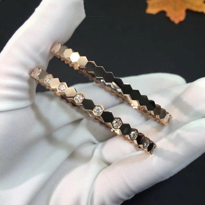 [Chau]BEE LOVE PINK GOLD DIAMOND BRACELET