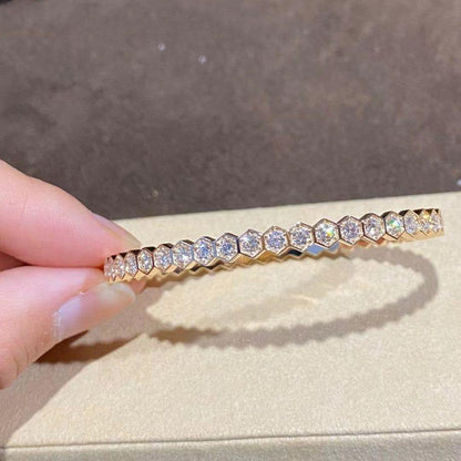 [Chau]BEE LOVE GOLD BRACELET FULL DIAMOND