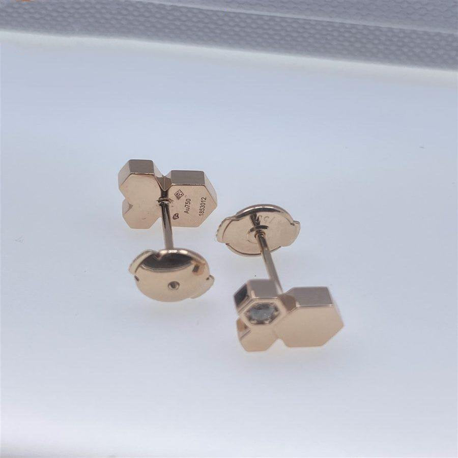 [Chau]BEE LOVE PINK GOLD DIAMOND EARRINGS