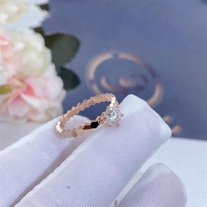 [Chau]BEE LOVE RING PINK GOLD 1 DIAMOND