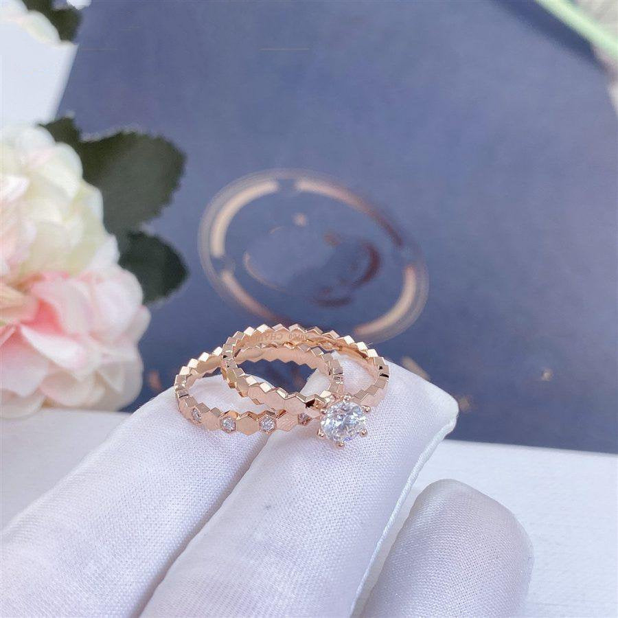 [Chau]BEE LOVE RING PINK GOLD 1 DIAMOND