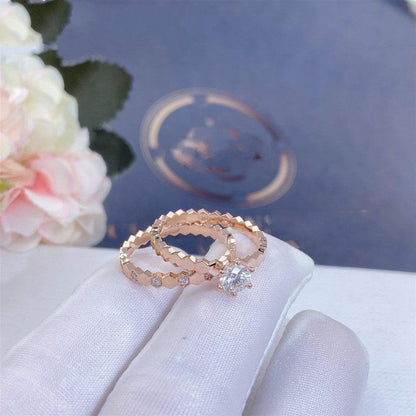 [Chau]BEE LOVE RING PINK GOLD DIAMOND