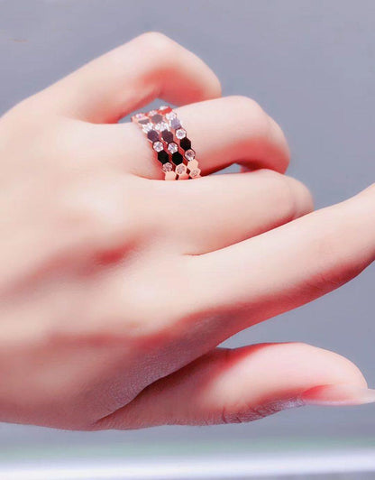 [Chau]BEE LOVE RING PINK GOLD DIAMOND