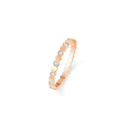 [Chau]BEE LOVE RING PINK GOLD DIAMOND