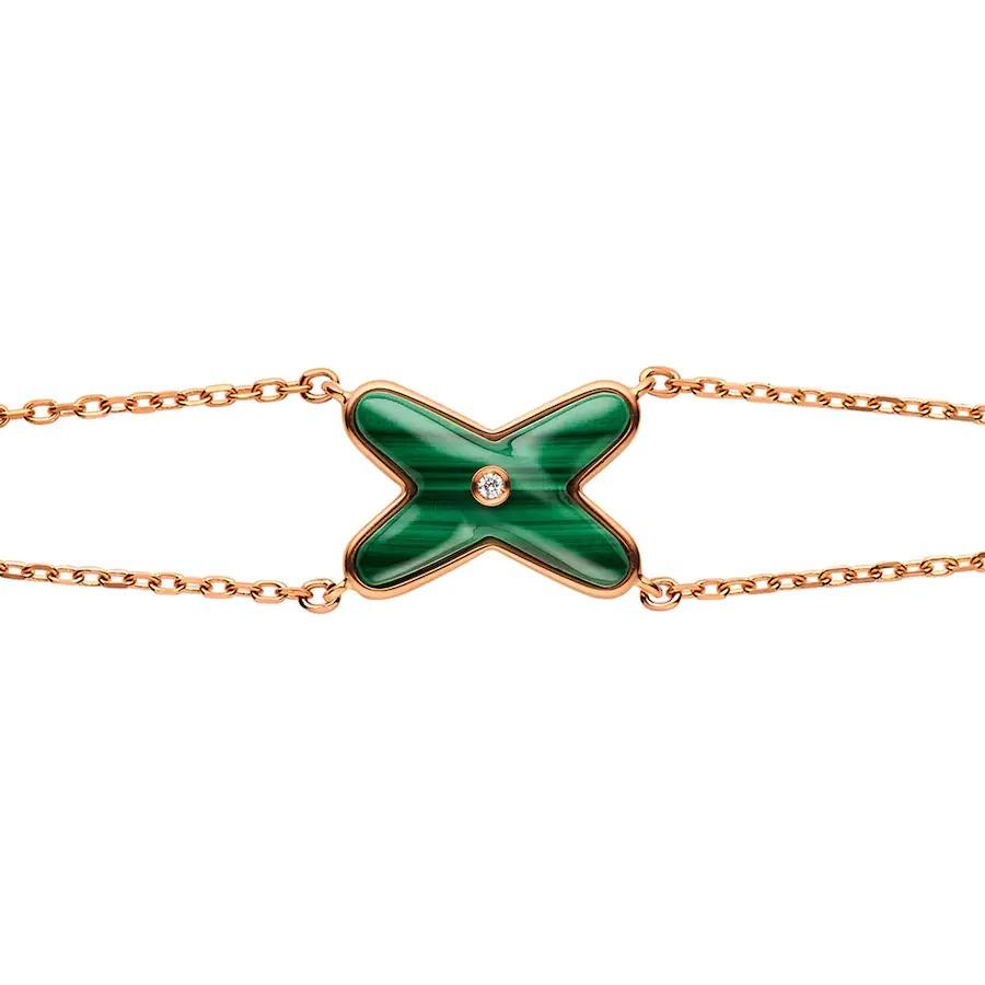 [Chau]JEUX BRACELET MALACHITE PINK GOLD 1 DIAMOND